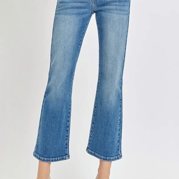 RISEN Full Size Low Rise‎ Crop Flare Jeans Plus Size - Picture 2 of 7